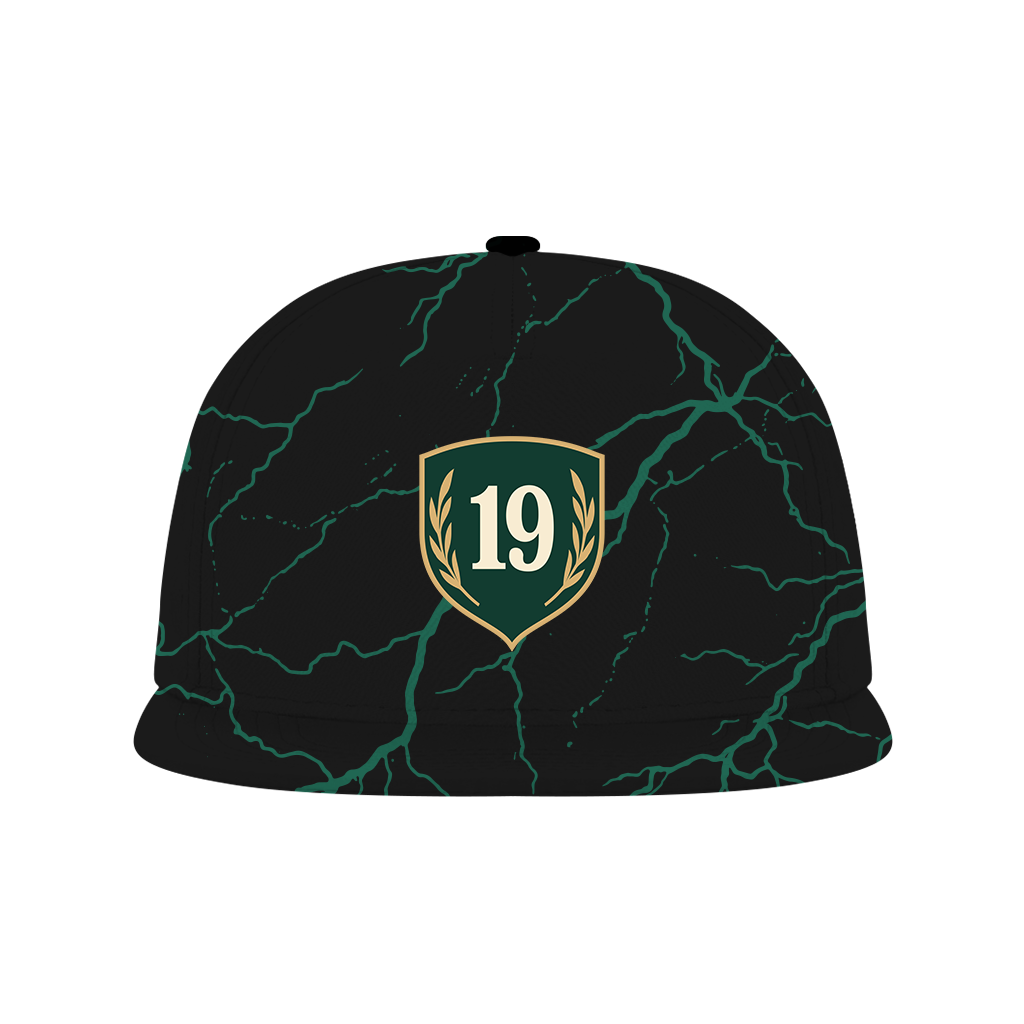 Goated Hat - Black / Green lightning