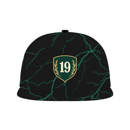 Goated Hat - Black / Green lightning
