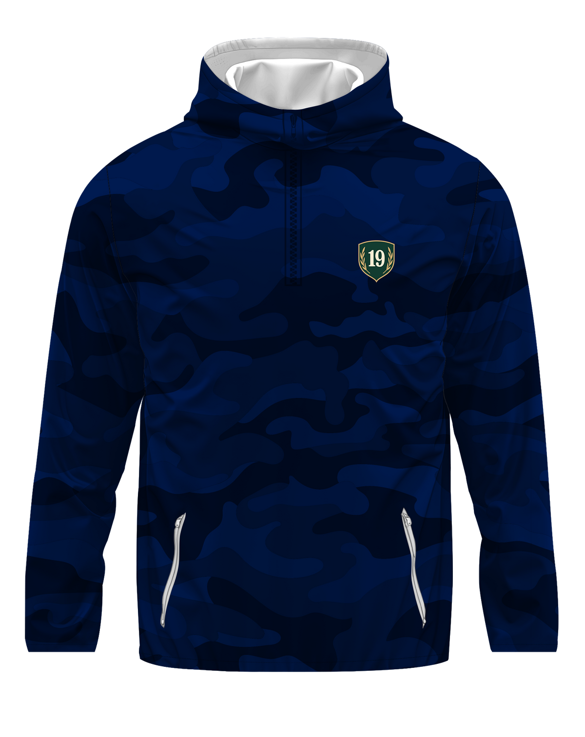 Goated Quarter Zip - Blue Camo