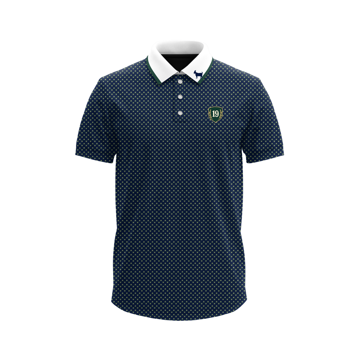 Goated Polo - Blue 19 pattern
